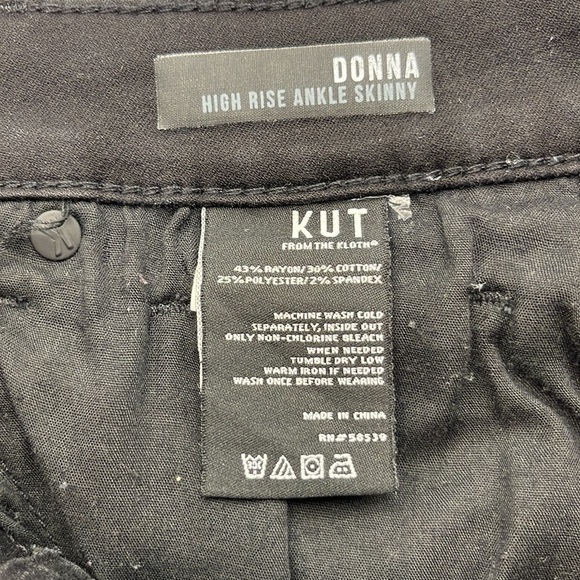 Kut From The Kloth Donna High Rise Ankle Skinny Size 4 - Picture 8 of 16